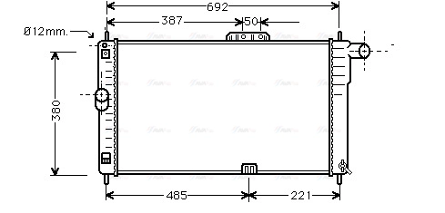 DWA2004 AVA QUALITY COOLING Радиатор двигателя