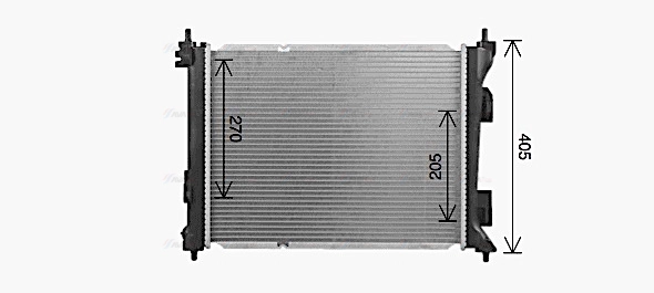 KA2343 AVA QUALITY COOLING Радиатор двигателя