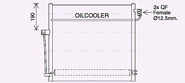 MS5707D AVA QUALITY COOLING Радиатор кондиционера