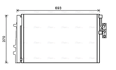 BWA5479D AVA QUALITY COOLING Радиатор кондиционера