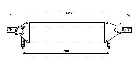 DN4409 AVA QUALITY COOLING Интеркулер