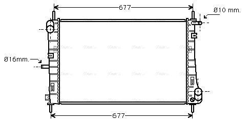 FDA2338 AVA QUALITY COOLING Радиатор двигателя