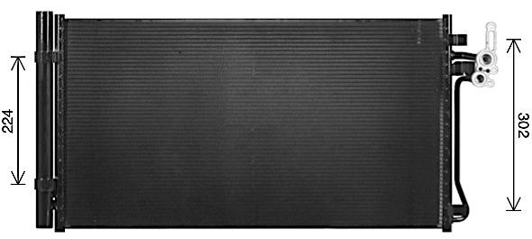 AU5347D AVA QUALITY COOLING Радиатор кондиционера