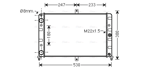 LA2008 AVA QUALITY COOLING Радиатор двигателя