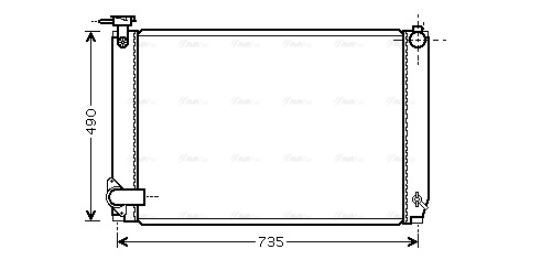 TO2462 AVA QUALITY COOLING Радиатор двигателя