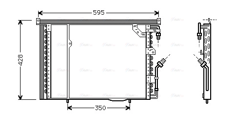 MS5195 AVA QUALITY COOLING Радиатор кондиционера