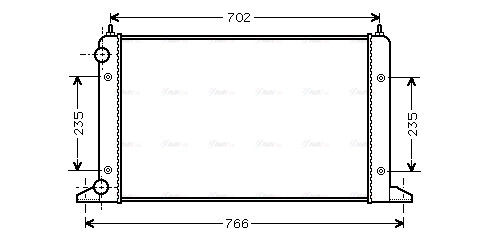 VNA2133 AVA QUALITY COOLING Радиатор двигателя