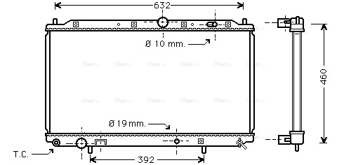 MT2116 AVA QUALITY COOLING Радиатор двигателя