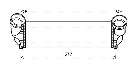 BWA4543 AVA QUALITY COOLING Интеркулер