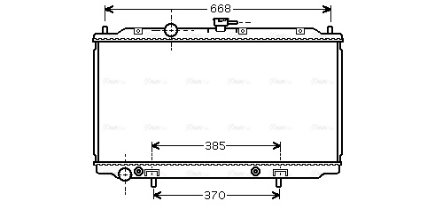 DN2223 AVA QUALITY COOLING Радиатор двигателя