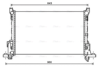 RT2623 AVA QUALITY COOLING Радиатор двигателя