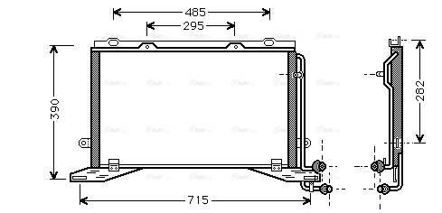 MSA5268 AVA QUALITY COOLING Радиатор кондиционера