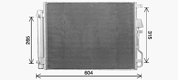 HY5469D AVA QUALITY COOLING Радиатор кондиционера
