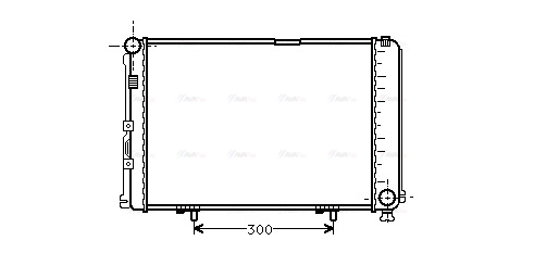 MS2067 AVA QUALITY COOLING Радиатор двигателя