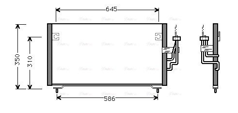 MT5106 AVA QUALITY COOLING Радиатор кондиционера