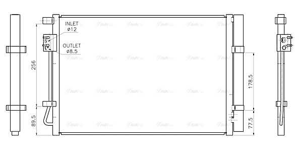 HY5602D AVA QUALITY COOLING Радиатор кондиционера