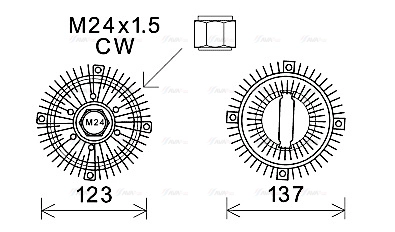FDC446 AVA QUALITY COOLING Віскомуфта