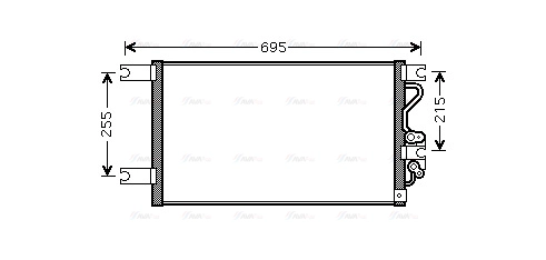MT5206 AVA QUALITY COOLING Радиатор кондиционера