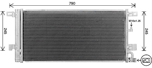 AI5439D AVA QUALITY COOLING Радиатор кондиционера