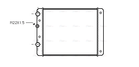 VN2129 AVA QUALITY COOLING Радиатор двигателя