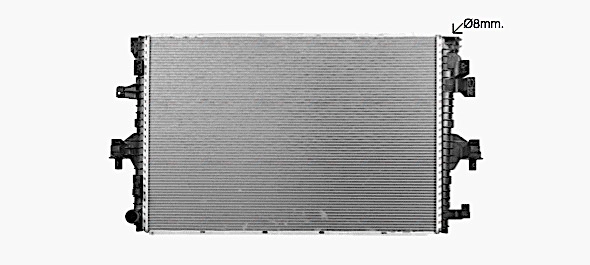 VN2436 AVA QUALITY COOLING Радиатор двигателя