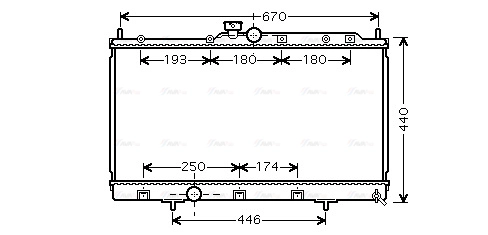 MT2199 AVA QUALITY COOLING Радиатор двигателя