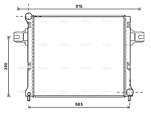JEA2064 AVA QUALITY COOLING Радиатор двигателя