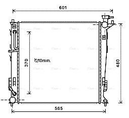 KAA2214 AVA QUALITY COOLING Радиатор двигателя