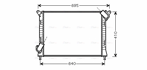 BWA2307 AVA QUALITY COOLING Радиатор двигателя