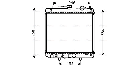 DU2035 AVA QUALITY COOLING Радиатор двигателя