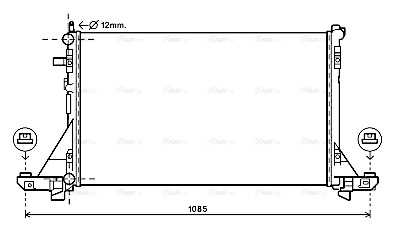 RT2561 AVA QUALITY COOLING Радиатор двигателя