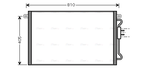 CRA5075 AVA QUALITY COOLING Радиатор кондиционера