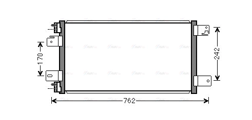 JE5074 AVA QUALITY COOLING Радиатор кондиционера