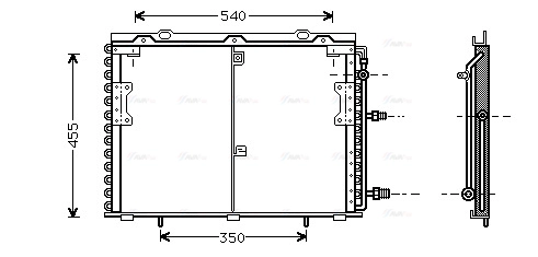 MS5221 AVA QUALITY COOLING Радиатор кондиционера