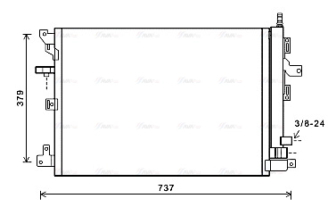 VOA5152D AVA QUALITY COOLING Радиатор кондиционера