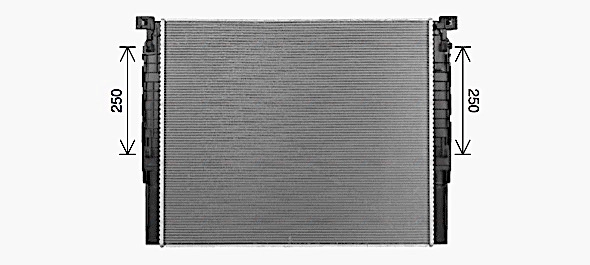 BW2620 AVA QUALITY COOLING Радиатор двигателя