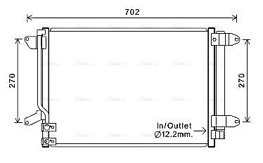 VN5330D AVA QUALITY COOLING Радиатор кондиционера
