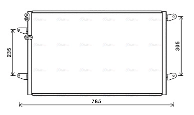 VN5379 AVA QUALITY COOLING Радиатор кондиционера
