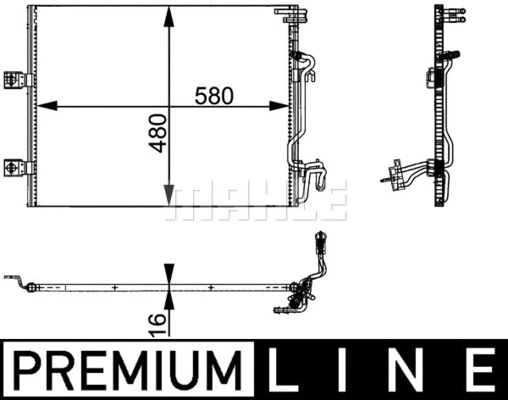 AC364000P Mahle / Knecht Радиатор кондиционера