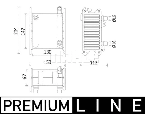 CI224000P Mahle / Knecht Интеркулер
