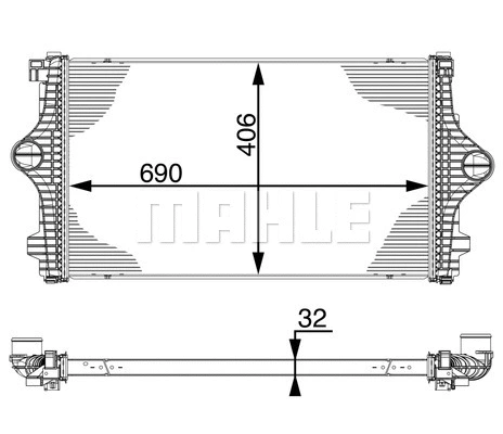 CI219000P Mahle / Knecht Интеркулер