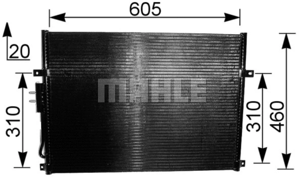 AC219000S Mahle / Knecht Радиатор кондиционера
