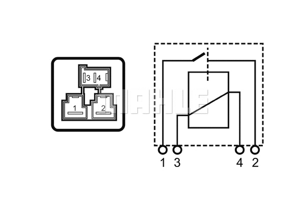 MHG17 Mahle / Knecht Контролер/реле свічок накалу NISSAN ATLEON 3.0D-6.0D 09.99-