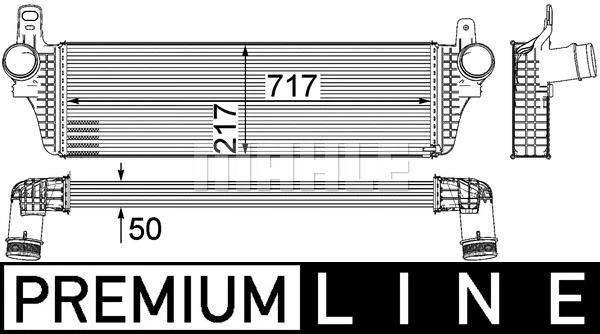 CI242000P Mahle / Knecht Интеркулер