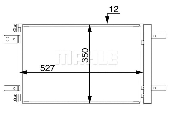 AC886000S Mahle / Knecht Радиатор кондиционера