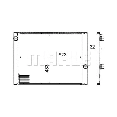 CR1067000P Mahle / Knecht Радиатор двигателя