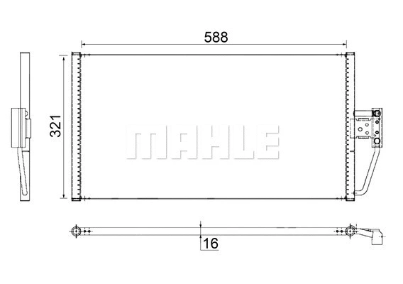 AC266000S Mahle / Knecht Радиатор кондиционера