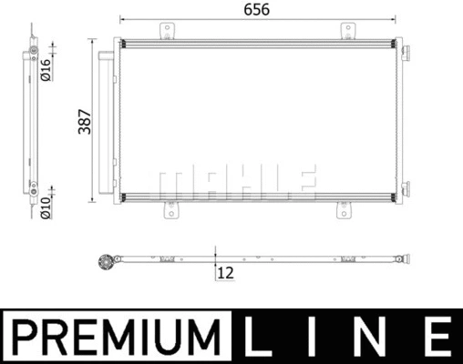 AC70000P Mahle / Knecht Радиатор кондиционера