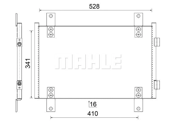 AC816000S Mahle / Knecht Радиатор кондиционера