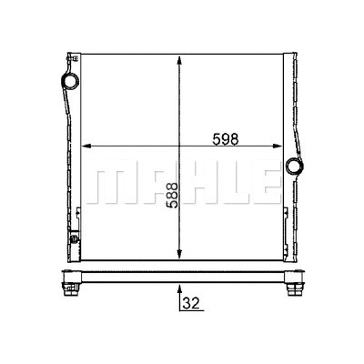 CR1050000S Mahle / Knecht Радиатор двигателя